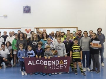 Los empleados de Atresmedia asisten a la jornada de sensibilización 'Rugby Adaptado'