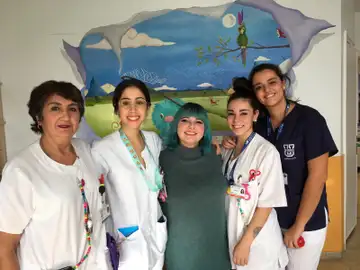 Marina Jade visita a los niños ingresados del Hospital 12 de Octubre Marina Jade visita a los niños ingresados del Hospital 12 de Octubre