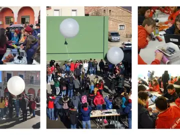 Los alumnos de Trilema Soria lanzan globos sonda al espacio Los alumnos de Trilema Soria lanzan globos sonda al espacio