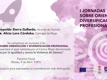 I Jornadas sobre Orientación y Diversificación Profesional I Jornadas sobre Orientación y Diversificación Profesional