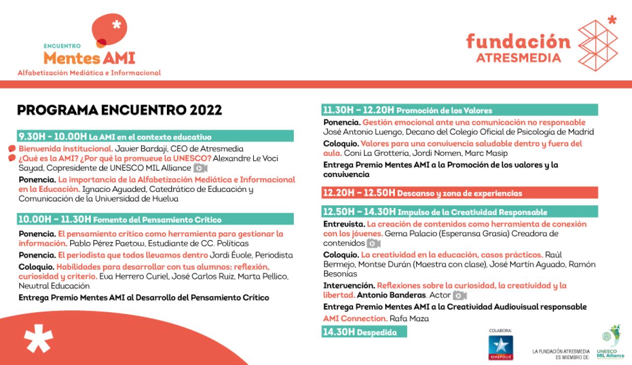 Programa del Encuentro Mentes AMI 2022