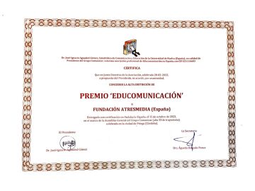 El Grupo Comunicar reconoce y premia la labor de la Fundación Atresmedia