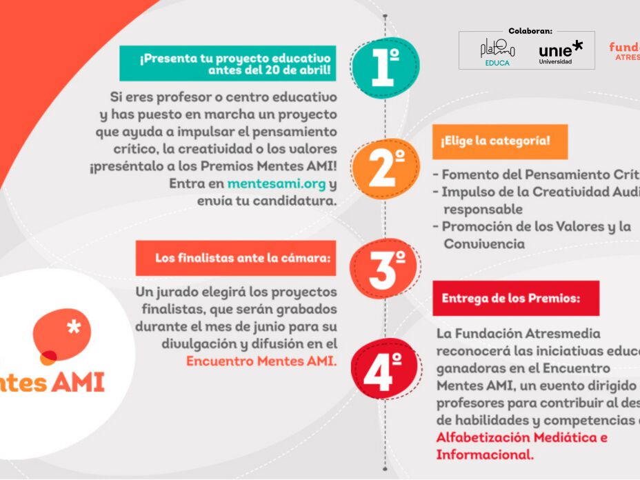 ¡Conoce los pasos para presentar tu proyecto a los Premios Mentes AMI! 