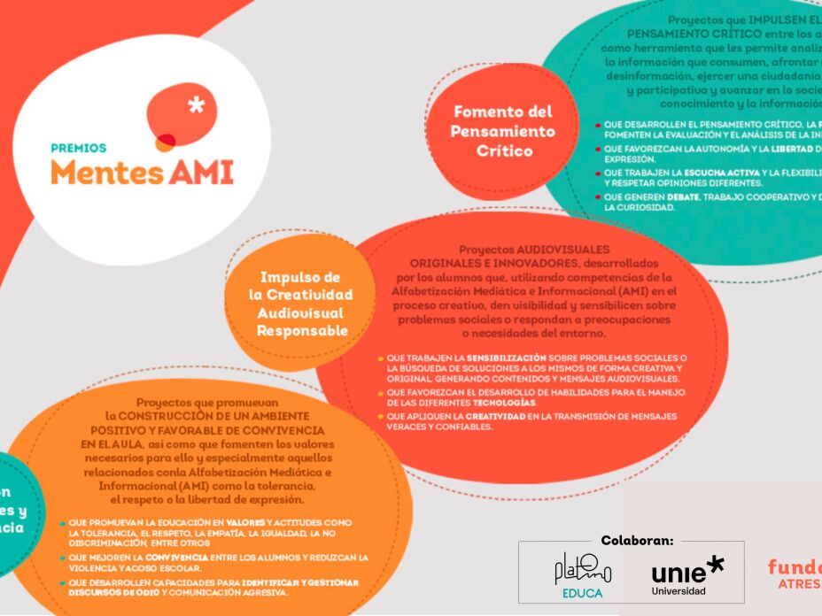 ¡Te presentamos las tres categorías de los Premios Mentes AMI 2023! 