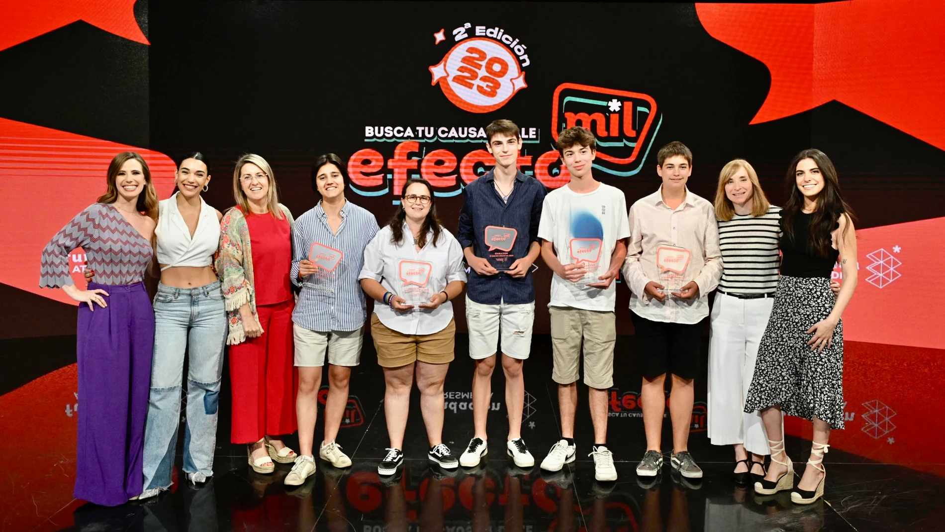 La Fundación Atresmedia entrega los premios de la 2ª edición de ‘Efecto MIL’, para promover el uso positivo de las redes sociales entre los jóvenes
