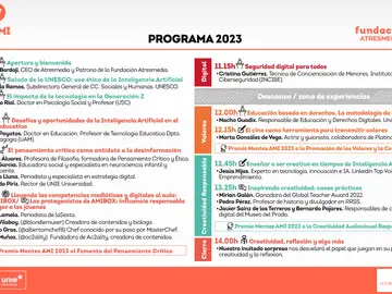 ¡Conoce el programa del Encuentro Mentes AMI 2023! ¡Conoce el programa del Encuentro Mentes AMI 2023!