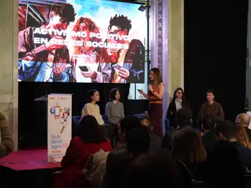 La Fundación Atresmedia colabora con INCIBE en el ‘Día de la Internet Segura 2024’, que ha contado con la presencia de Su Majestad la Reina La Fundación Atresmedia colabora con INCIBE en el ‘Día de la Internet Segura 2024’, que ha contado con la presencia de Su Majestad la Reina