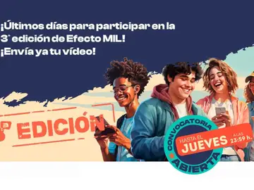 ¡Últimos días para participar en la 3ª edición de Efecto MIL! Si tienes entre 16 y 25 años, envía ya tu vídeo. ¡Últimos días para participar en la 3ª edición de Efecto MIL! Si tienes entre 16 y 25 años, envía ya tu vídeo.