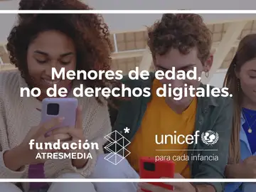 La Fundación Atresmedia y UNICEF España lanzan la campaña ‘Menores de edad, no de derechos digitales’ para que los derechos de la infancia se hagan realidad en el entorno digital La Fundación Atresmedia y UNICEF España lanzan la campaña ‘Menores de edad, no de derechos digitales’ para que los derechos de la infancia se hagan realidad en el entorno digital