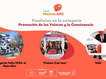 Conoce los proyectos finalistas en la categoría Promoción de los Valores y la Convivencia de los Premios Mentes AMI 2024