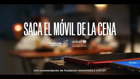 La Fundación Atresmedia y UNICEF España lanzan ‘Saca el móvil de la cena’, una campaña para promover espacios familiares sin dispositivos digitales La Fundación Atresmedia y UNICEF España lanzan ‘Saca el móvil de la cena’, una campaña para promover espacios familiares sin dispositivos digitales