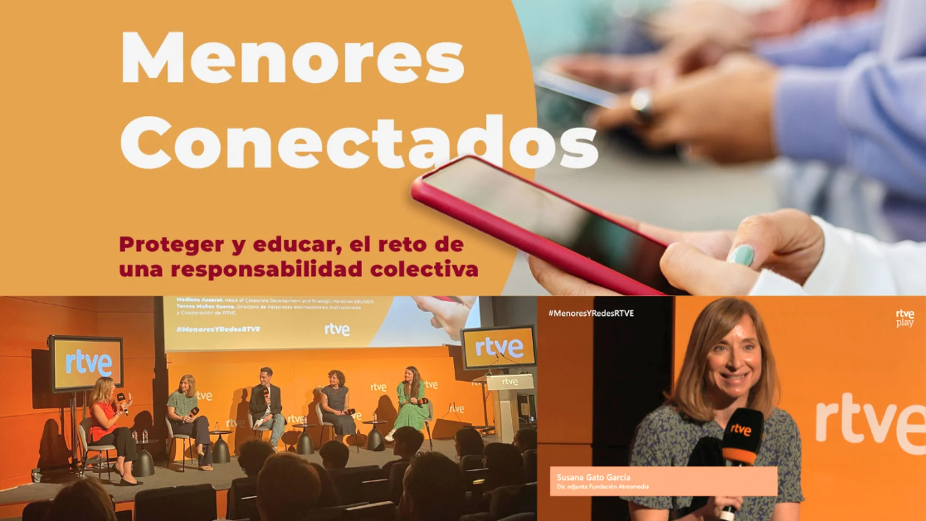 Susana Gato, directora adjunta de la Fundación Atresmedia, participa en la jornada 'Menores Conectados' de RTVE