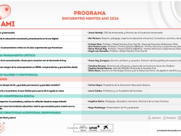 Educación emocional, pensamiento crítico e inteligencia artificial: descubre el programa del Encuentro Mentes AMI 2026