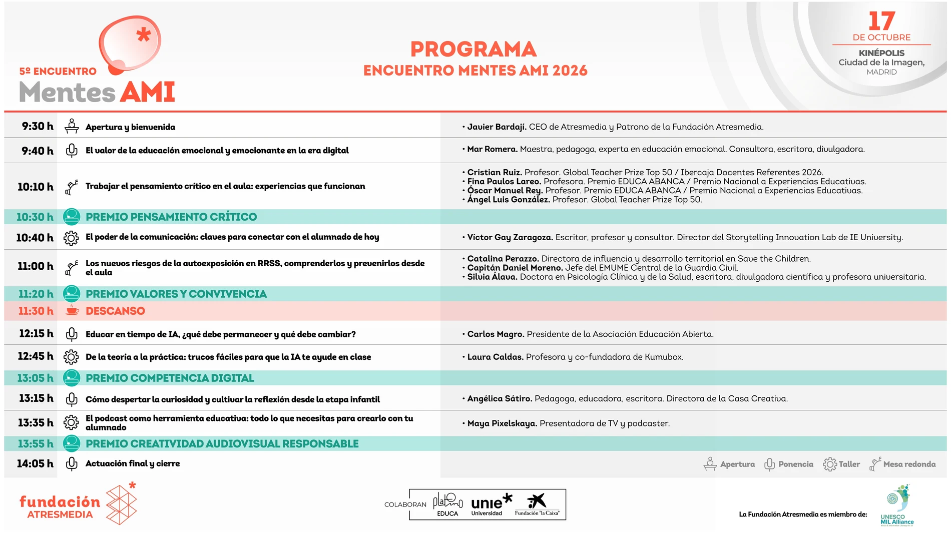 Programa Encuentro Mentes AMI 2026