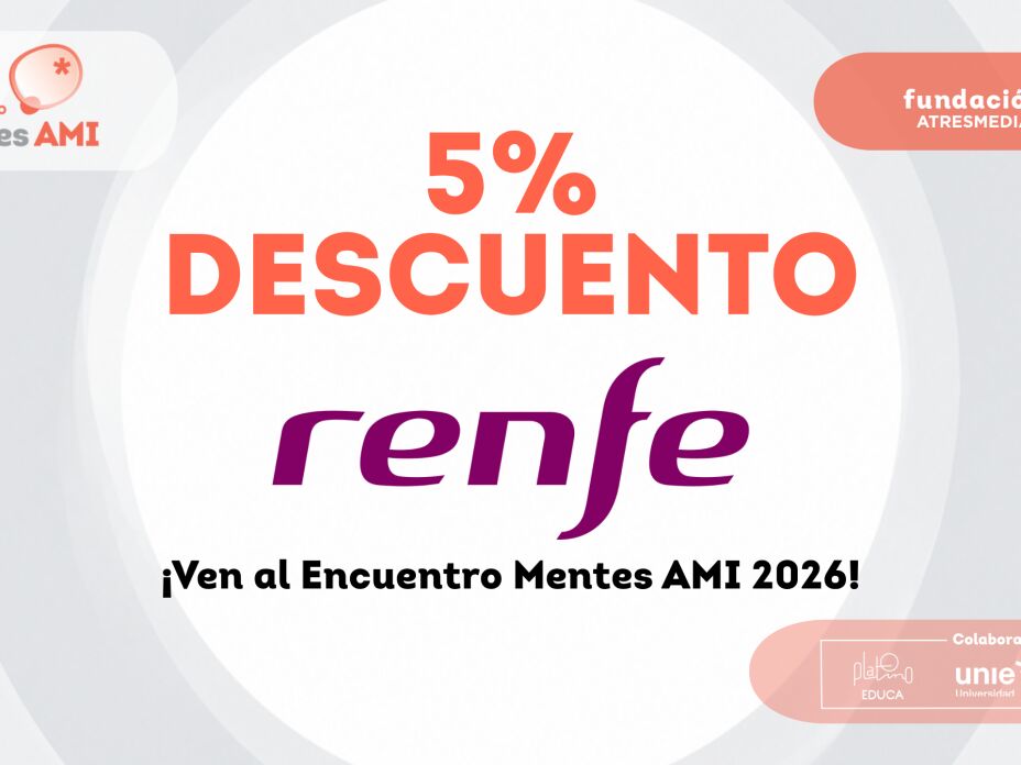 Viaja al Encuentro Mentes AMI 2026 con un 5% de descuento en Renfe