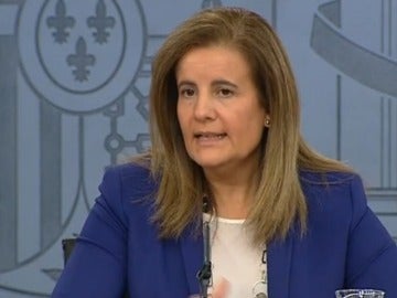 Fátima Báñez en rueda de prensa