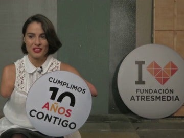 Lary León con el aniversario de la Fundación Atresmedia