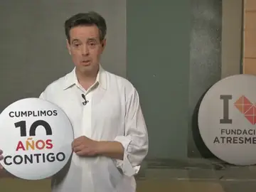 Miguel Ángel Albez con el aniversario de la Fundación Atresmedia Miguel Ángel Albez con el aniversario de la Fundación Atresmedia