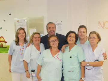 Josep Pedrerol visita a Fran, un niño ingresado en el Hospital Gregorio Marañón Josep Pedrerol visita a Fran, un niño ingresado en el Hospital Gregorio Marañón