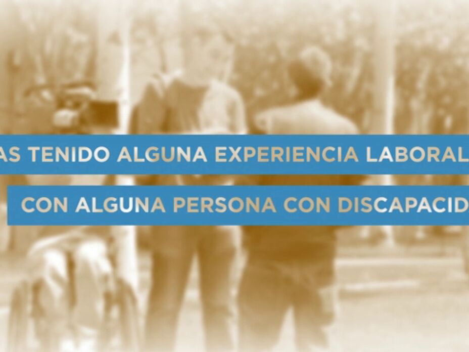 ¿Has tenido alguna experiencia laboral con alguna persona con discapacidad? 