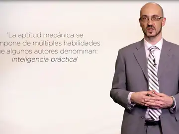 Aptitud mecánica: manejar objetos y comprender los mecanismos Aptitud mecánica: manejar objetos y comprender los mecanismos