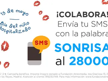 Envía tu SMS y colabora en el Día del Niño Hospitalizado Envía tu SMS y colabora en el Día del Niño Hospitalizado