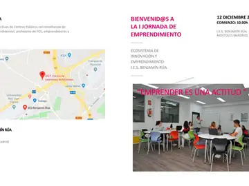 I Jornada de Emprendimiento en el IES Benjamín Rúa de Móstoles I Jornada de Emprendimiento en el IES Benjamín Rúa de Móstoles