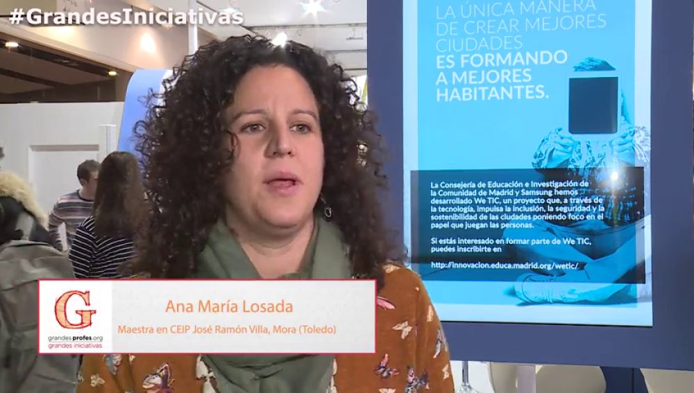 Ana María Losada del colegio José Ramón Villa de Mora, habla sobre la importancia de conocer las buenas prácticas de otros compañeros