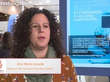 Ana María Losada del colegio José Ramón Villa de Mora, habla sobre la importancia de conocer las buenas prácticas de otros compañeros