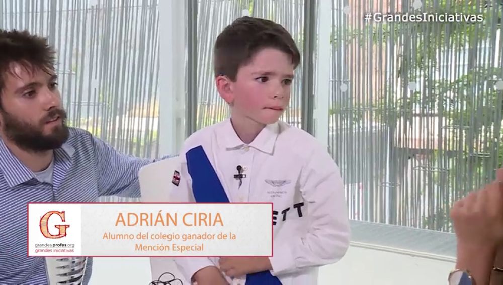 Adrián Ciria, alumno del centro ganador de la Mención Especial en ‘Grandes Profes, Grandes Iniciativas’, cuenta su experiencia