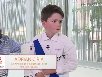 Adrián Ciria, alumno del centro ganador de la Mención Especial, cuenta su experiencia Adrián Ciria, alumno del centro ganador de la Mención Especial, cuenta su experiencia
