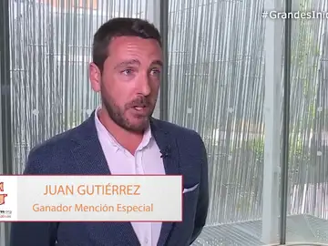 Juan Gutiérrez, ganador de una mención especial: “Mis alumnos son unos superhéroes Juan Gutiérrez, ganador de una mención especial: “Mis alumnos son unos superhéroes
