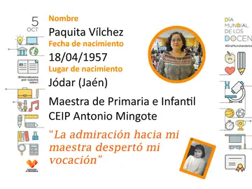 Conoce a Paquita, maestra de Infantil y Primaria Conoce a Paquita, maestra de Infantil y Primaria