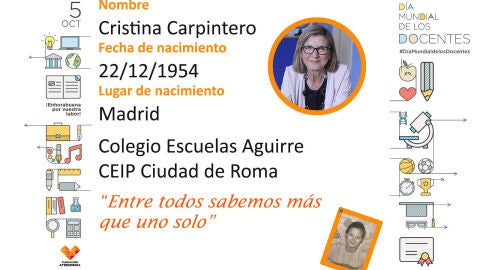Cristina ha sido profe de ciencias en inglés