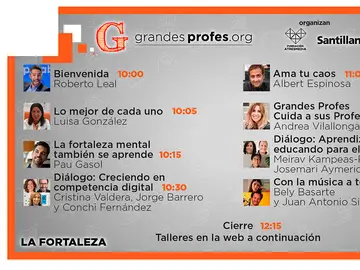 Consulta el programa de ¡Grandes Profes! 2021 Consulta el programa de ¡Grandes Profes! 2021