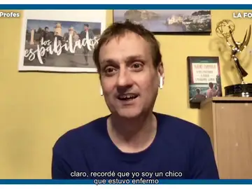 Albert Espinosa: “Profesores, seguid proyectando vuestra fuerza, sois esenciales y valientes” Albert Espinosa: “Profesores, seguid proyectando vuestra fuerza, sois esenciales y valientes”