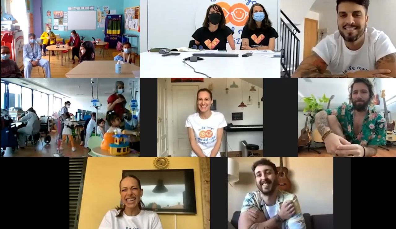 Videollamada con Eva González, Conchita y Bombai