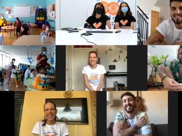 Videollamada con Eva González, Bombai y Conchita por el Día del Niño Hospitalizado