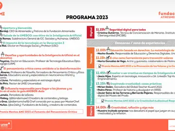 ¡Conoce el programa del Encuentro Mentes AMI 2023! ¡Conoce el programa del Encuentro Mentes AMI 2023!
