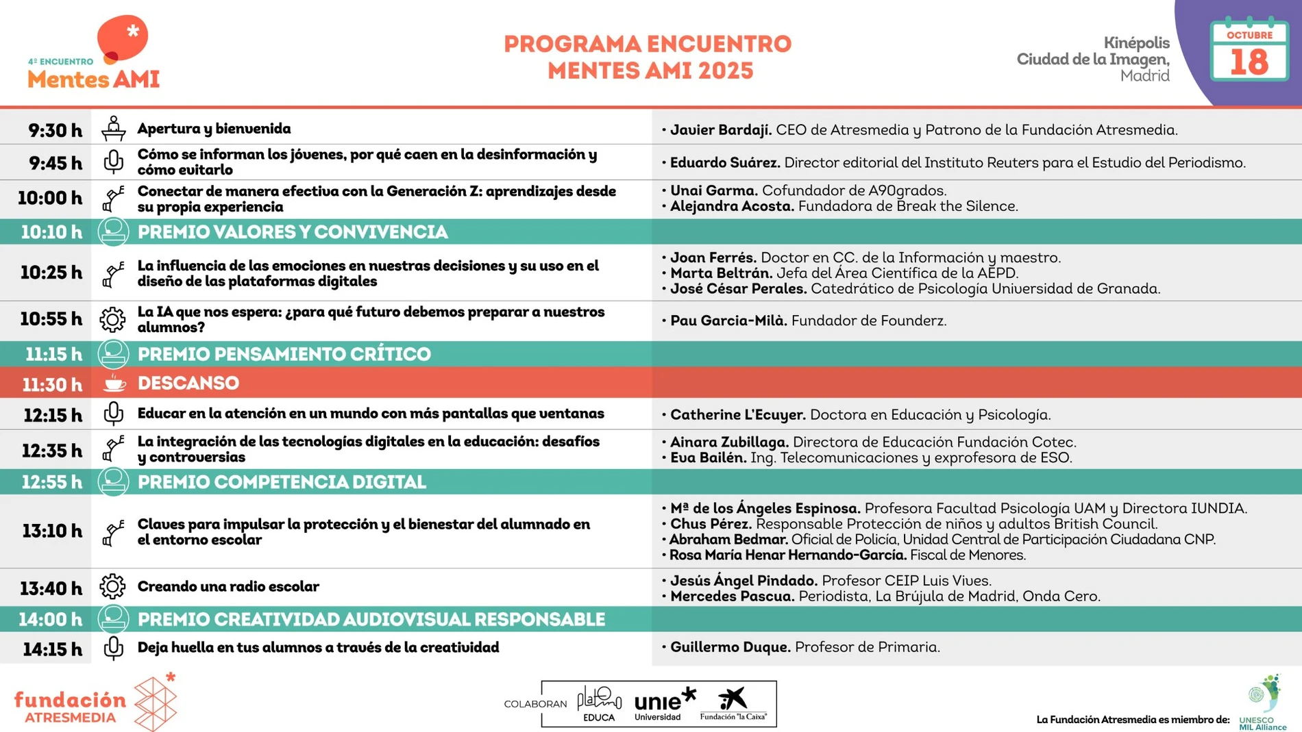 Programa Encuentro Mentes AMI 2025
