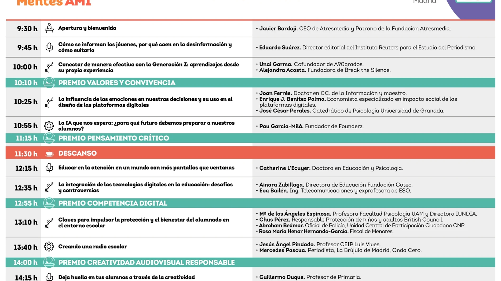 Programa Encuentro Mentes AMI 2025