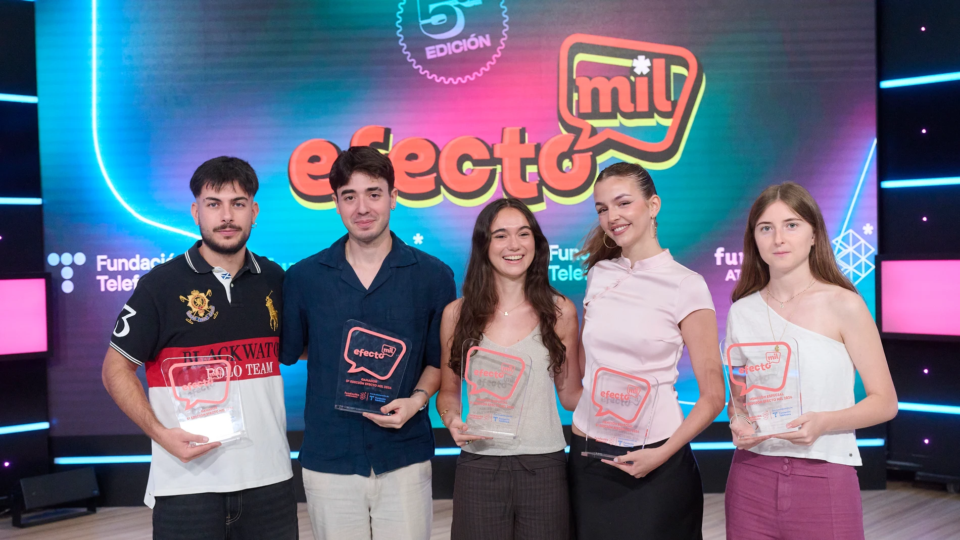 Ganadores y mención especial 5ª edición Efecto MIL