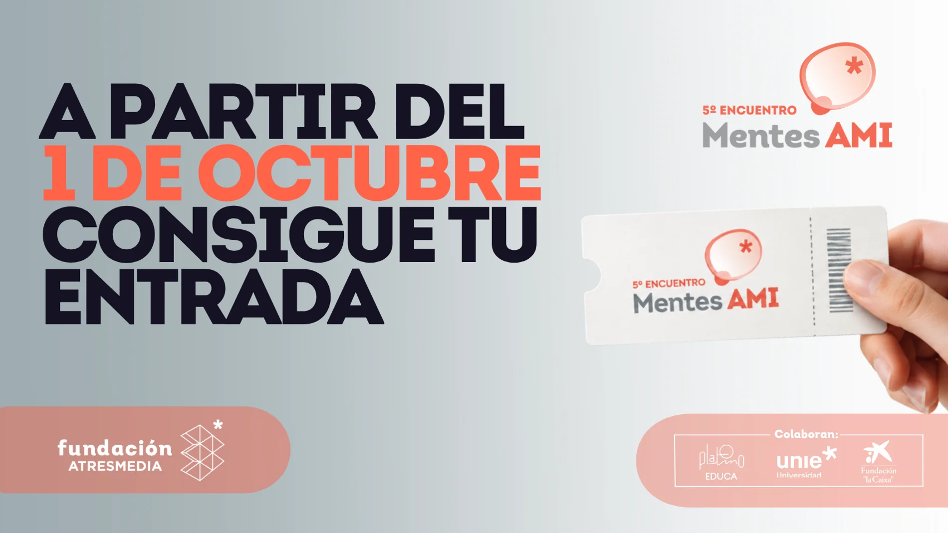 A partir del 1 de octubre, consigue tu entrada para el Encuentro Mentes AMI 2026